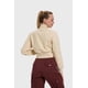 thumbnail image 3 of Polerón Mujer Medio Cierre Pretina Beige, 3 of 4