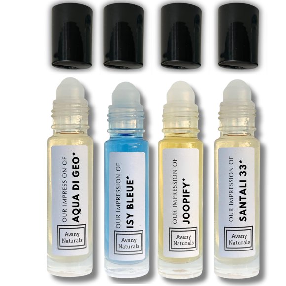 Colonia Avany Naturals - Set de 4 Mini Aceites de Fragancia