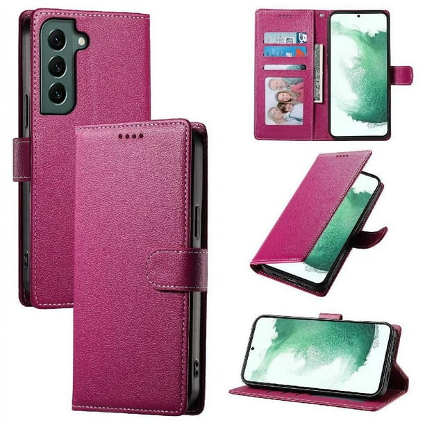 Funda para FOXDOCK Samsung Galaxy S22 – Cuero Premium, 3 ranuras para tarjetas, Protección contra impactos