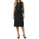 thumbnail image 1 of INSPIRE CHIC Conjunto de Traje de Falda para Mujer 2 Piezas Conjunto Moderno de Trabajo Chaleco sin Mangas y Faldas Lápiz L Negro, 1 of 5