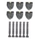 thumbnail image 4 of Tela De Piel Sintética Precortada Gnome Beard Costume Toy DIY Hecho A Mano Navidad Gris, 4 of 4