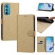 thumbnail image 3 of Cartera para Motorola Edge 30 con Bolsillo de Tarjetas, Dorado, 3 of 6