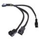 thumbnail image 3 of 15cm 4 Pin Y Splitter Computer PC Ventilador Cable De Alimentación 1 A 3 Manga Negra, 3 of 3