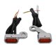 thumbnail image 1 of Luz Indicadora De Se?al De LED Para Sportster 883 1200 Plata Naranja, 1 of 5