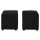 thumbnail image 5 of Sofá Kendy 3 Cuerpos + 2 Poufs Felpa Negro, 5 of 5