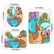 thumbnail image 3 of Hámsters de Hamsterdale Juego de 3 alfombras de baño de coral fleece: tapete de baño + alfombra de inodoro en forma de U + funda de tapa de inodoro en forma de O, 3 of 6