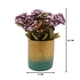 thumbnail image 3 of Planta Artificial Macetero Dorado Con Rosas Decorativas purpura, 3 of 5