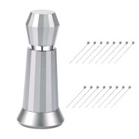 Bothyi - Agitador De Café Distribución Manual Herramienta Para Agitar Café Regalos De Cumpleaños Plata 2 Juegos De Agujas