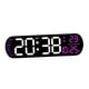 thumbnail image 2 of Reloj Despertador Digital Temperatura Fecha Semana Visualización Para Cabecera Dormitorio Oficina Rosa Rojo, 2 of 5