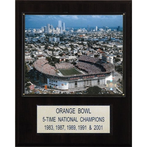 Placa C&I Collectables Ncaa Football Orange Bowl Stadium