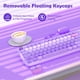 thumbnail image 4 of Combo de teclado y ratón inalámbricos MOFII 104 teclas redondas morado, 4 of 8