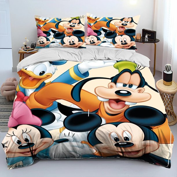 Donald Duck Cartoon Duvet Cover Bedding Set, 3D Digital Printing, Bedroom Decoration Gift Children's Bedding Set Bed Sheets