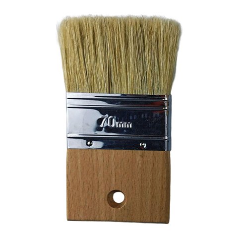 Bothyi - Pincel De Pintura Con Mango De Madera Grande, Pincel De Pintura Artística Para Polvo De Madera De Valla, Cerdas De 3 Pulgadas Y 5,1 Cm