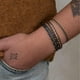 thumbnail image 2 of Pack Pulseras Telar Negra con Mostacillas de Plata al lado, Beige y Café multicolor Talla única, 2 of 2