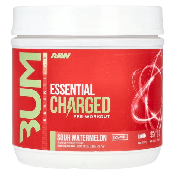 PRE ENTRENO CBUM CHARGED ESSENTIAL 370G SABOR SOUR WATERMELON