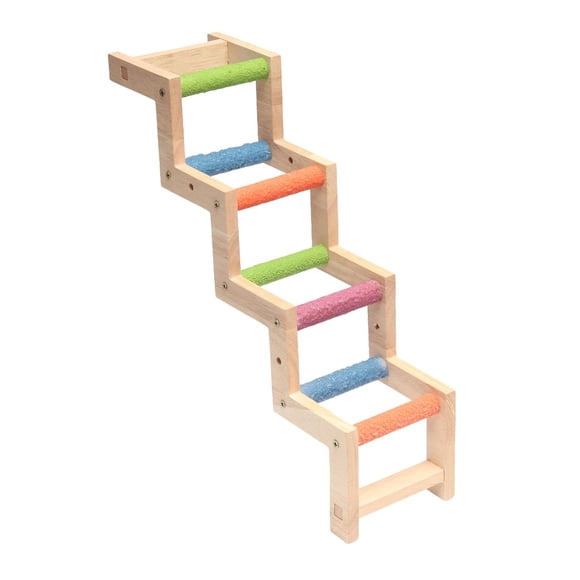 Puente Con Escalera Para Pájaros, Ejercicio, Puente De Madera Para Pájaros, Para Periquitos, Conures, Loros L