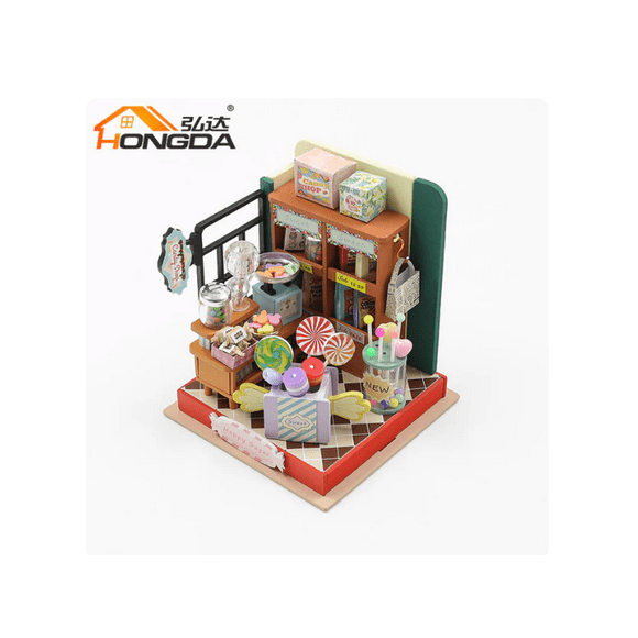 Tienda de Dulces en Miniatura con Luces LED – Kit DIY Happy Sugar S2305