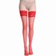 thumbnail image 1 of suxuMhao Medias hasta el Muslo Medias Transparentes, Medias por Encima de la Rodilla Medias Transparentes de Nailon, Medias para Levantar, Rojo, Talla Única Se Ajusta a la Mayoría, 21.6IN de Largo,, 1 of 2