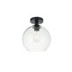 thumbnail image 3 of Lámpara de Techo Empotrada Elegant Lighting Baxter Negra Transparente 28 cm, 3 of 6