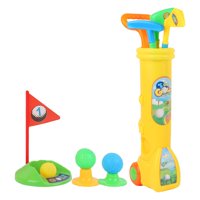 Magideal - Juego De Palos De Golf Para Niños, Juego De Golf Para Niños Pequeños, Juguete Educativo Interactivo Para Deportes Al Aire Libre Para Bebés, Recuerdos Amarillo