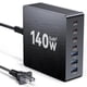 thumbnail image 1 of Cargador Hinkicher GaN III de 140 W, 7 puertos PD 3.0 Fast USB, 1 of 7
