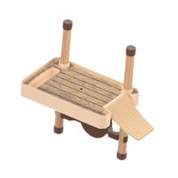 Magideal - Muelle Flotante Para Tortugas Para Escalar Con Escalera De Rampa, Muelle Funcional Para Tortugas De Acuario, Isla De Reptiles Para Descansar Y Jugar S