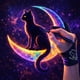thumbnail image 2 of Guante de dibujo Kortimu Luna Cat con rechazo de palma de 3 capas, paquete de 2, 2 of 8