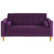 thumbnail image 1 of Sofa Retro 3 Cuerpos Felpa 01 Morado, 1 of 5