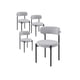 thumbnail image 1 of Pack 4 Sillas de Comedor Lino Acolchadas Denver - Gris, 1 of 3