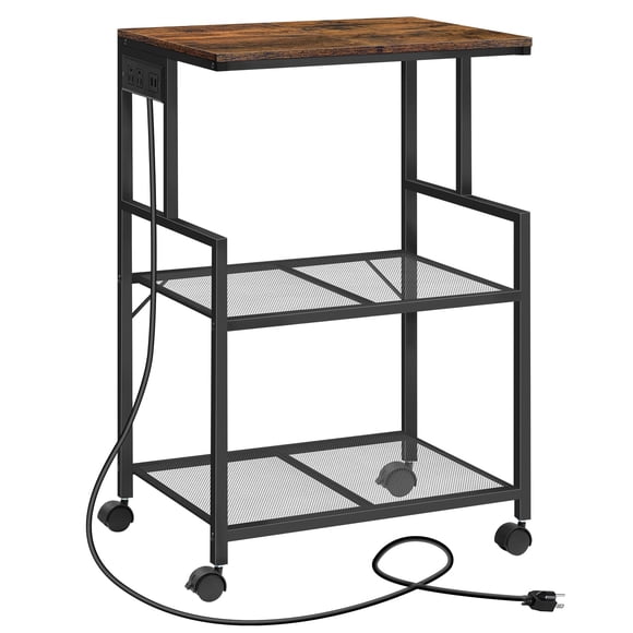Soporte para impresora MAHANCRIS Industrial de 3 niveles con tomas de corriente