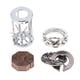 thumbnail image 3 of 4 Unids/set Intelectual Creativo Ocio Rompecabezas Metal Magic Lock Juguete Estilo 4, 3 of 3