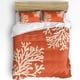 thumbnail image 1 of x663 Bed SheetsCoral Orange Bedding Set For Bed Home Textile Duvet Cover Quilt Cover Pillowcase 3-Piece Bedding Set (1 Duvet Cover + 2 Pillow Shams) nj663, 1 of 5