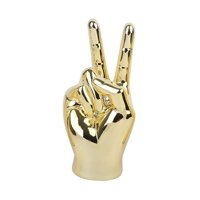 Magideal - Escultura De Gestos, Estatua De Resina Para Dedos, Estatuas De Escritorio Con Gestos De La Mano, Escultura De Dedos, Decoración, Adornos De Escritorio Paz