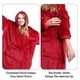 thumbnail image 2 of Poleron Sherpa Polerones Peludos Frazada Bata Polar Rojo, 2 of 3