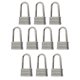 thumbnail image 4 of 10 Uds Tiradores De Cremallera De Aleación De Zinc Cabezas De Cremallera De Costura Para Jeans Equipaje Monedero Plata, 4 of 5
