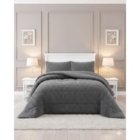 Mylhogar - Chiporro Premiun Cubrecama De Invierno 2 Plaza Gris