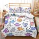thumbnail image 1 of Cartoon Kawaii Cat Home Pillowcase Duvet Cover Set Cute Dog Print Bedding Three Piece Set Children Adult Bed Full-Size Bed Sheets, 1 of 5