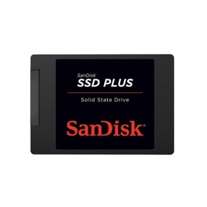 Unidad De Estado Sólido Sandisk Ssd Plus 1Tb, 2.5"" Sata Iii, Lec. 535Mb/S, Esc. 350Mb/S, Negro
