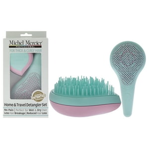 Set De Desenredante Para El Hogar Y Los Viajes - Cabello Grueso Y Rizado De Michel Mercier Para Unisex - El Clásico Cepillo Desenredante, El Cepillo Desenredante De Viaje