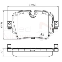 Pastillas Freno Para Auto Allied Nippon Adb02454
