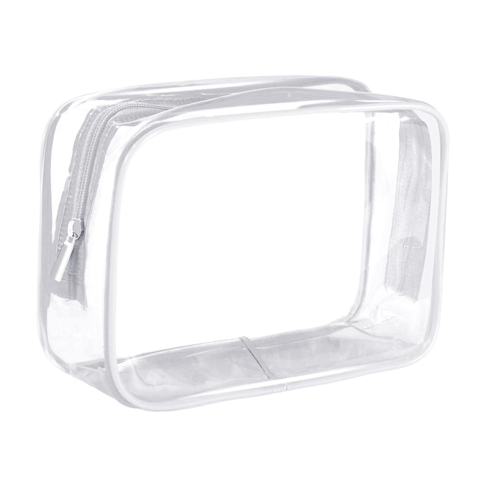 Ioensy - Bolsa De Aseo Impermeable Reutilizable Contenedor Bolsa De Playa Bolsa De Maquillaje Transparente Blanco