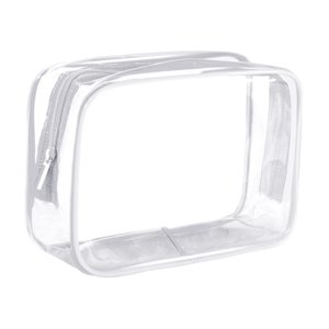 Ioensy - Bolsa De Aseo Impermeable Reutilizable Contenedor Bolsa De Playa Bolsa De Maquillaje Transparente Blanco