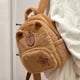 thumbnail image 3 of Student School Bag Cute Plush Capybara Bag Casual All-match Fur Bag Large Capacity Backpack Children's Bags Plushie Doll, 3 of 3