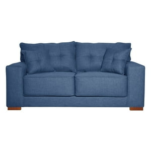 Colbox - Sofa Versa 2 Cuerpos Tela Azul