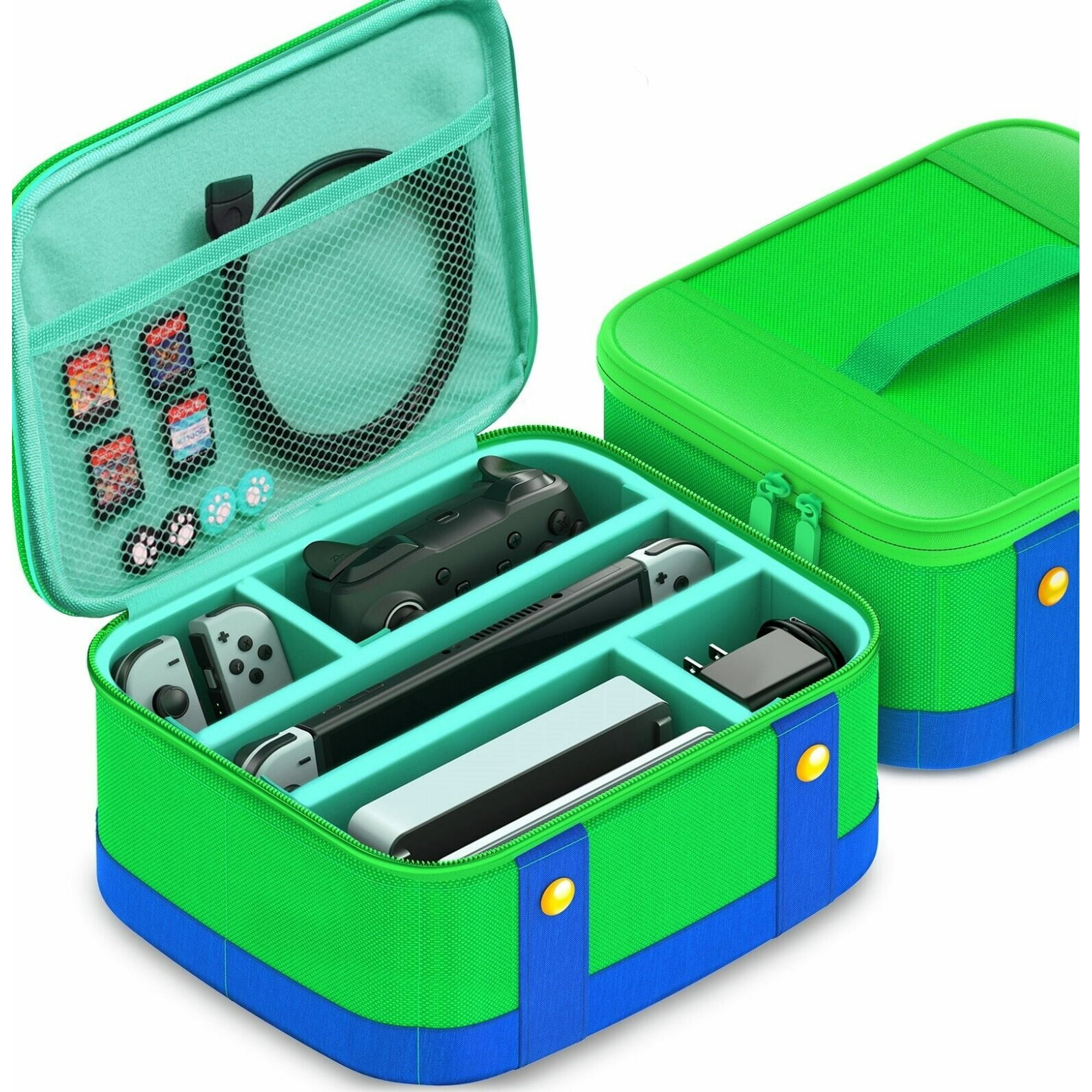 Bolsa De Viaje Funda Protectora Aaronmei Para Nintendo Switch Oled Verde