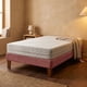 thumbnail image 1 of Cama Europea Zen Best 1.5 Plazas 190 cm Colchon Espuma Con Funda Velvet Palo Rosa, 1 of 5