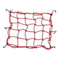 Magideal - Red Organizadora De Almacenamiento De Equipaje Para Motocicletas De 40Cm X 40Cm, Red De Almacenamiento, Red Elástica Resistente, Red De Carga Para Rojo