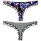 thumbnail image 1 of Bikini calzón colales estampado negro Talla XL, 1 of 4