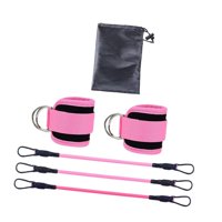 Ioensy - Bandas De Ejercicio Con Correas Para Tobillos, Bandas De Resistencia Para Tobillos Con Puños Para Extensión De Piernas