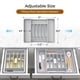 thumbnail image 3 of Organizador de cubiertos Ukeetap, extra grande, expandible, gris, 3 of 8